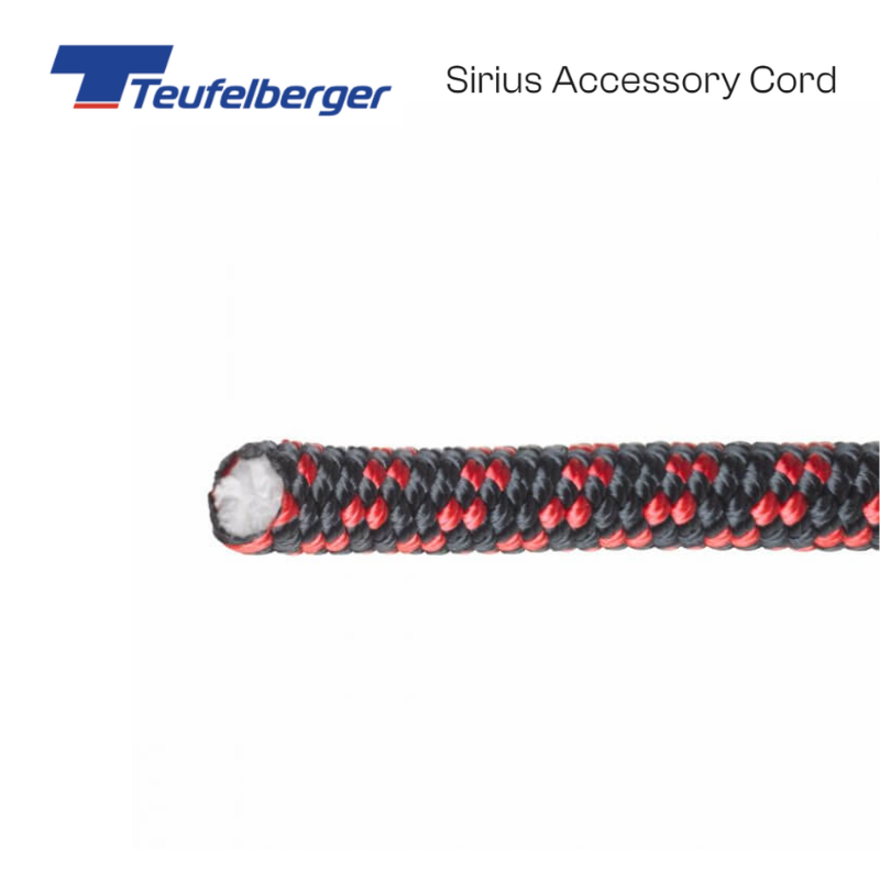 Teufelberger Sirius Accessory Cord 輔助繩 8mm (每米80元) 紅